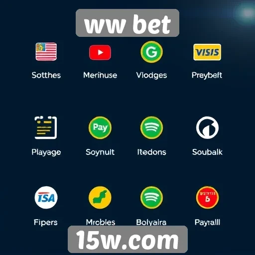 Comparação de métodos de pagamento disponíveis em ww bet